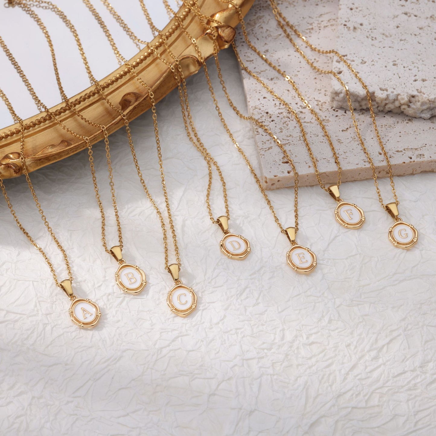 Letter's of Love - The Initials of Her Heart Necklace