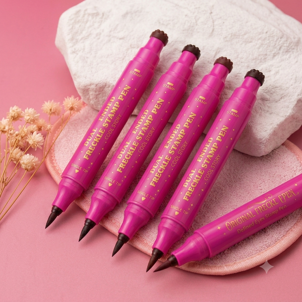 Dot & Define | 3-in-1 Waterproof Freckle Stamp & Precision Eyeliner Pen