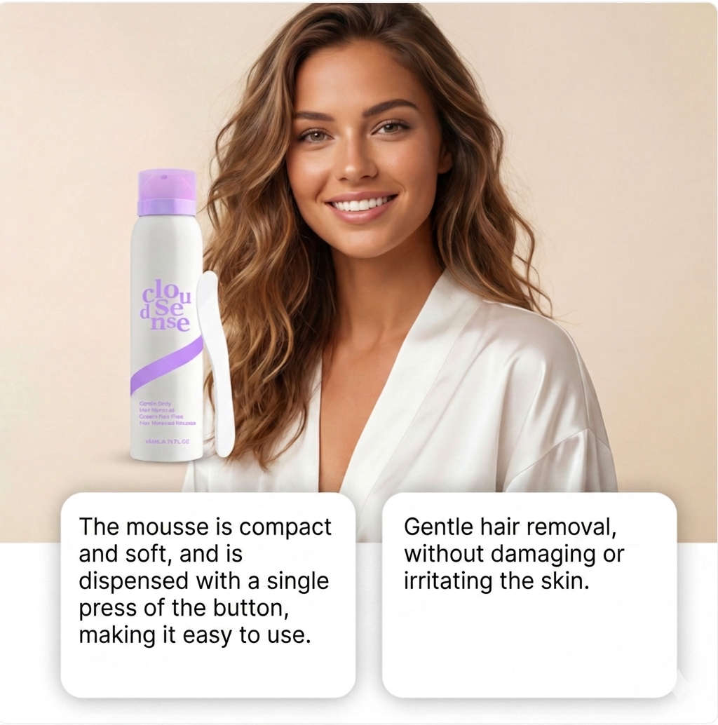 CloudSense Pain-Free Hair Removal Mousse