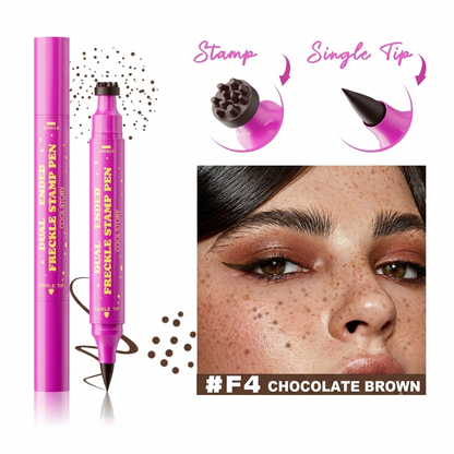 Dot & Define | 3-in-1 Waterproof Freckle Stamp & Precision Eyeliner Pen