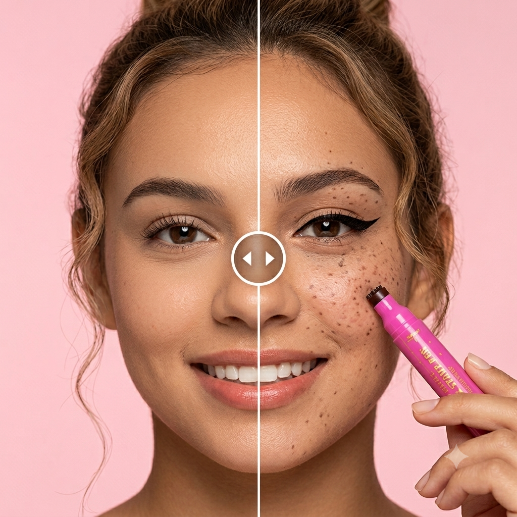 Dot & Define | 3-in-1 Waterproof Freckle Stamp & Precision Eyeliner Pen